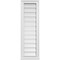 Ekena Millwork Vertical Surface Mount PVC Gable Vent: Functional, w/ 2"W x 2"P Brickmould Sill Frame, 12"W x 38"H GVPVE12X3803SF - alternate 1